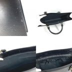 Louis Vuitton Handbag Sac Plat Epi Leather Creel Black — view 8