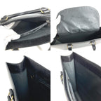 Louis Vuitton Handbag Sac Plat Epi Leather Creel Black — view 9
