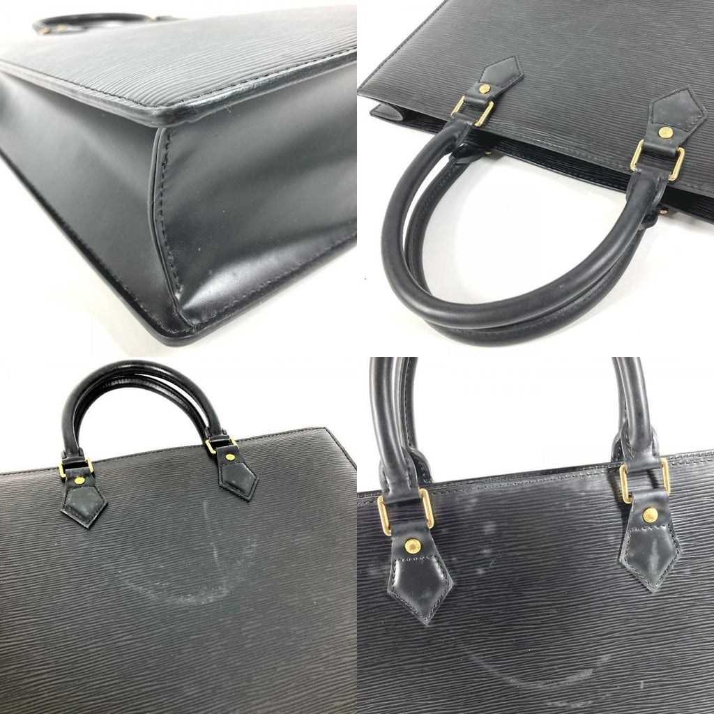 Louis Vuitton Handbag Sac Plat Epi Leather Creel Black — view 7