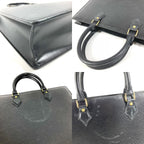 Louis Vuitton Handbag Sac Plat Epi Leather Creel Black — view 7