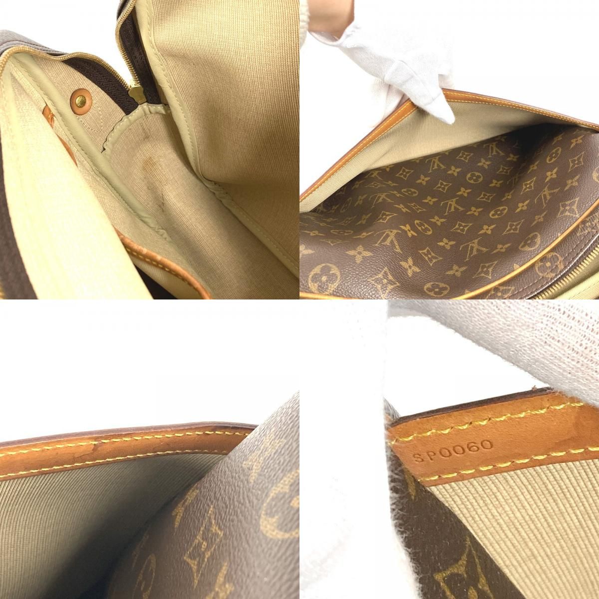 Louis Vuitton Shoulder Bag Reporter GM Monogram Canvas Brown — view 9