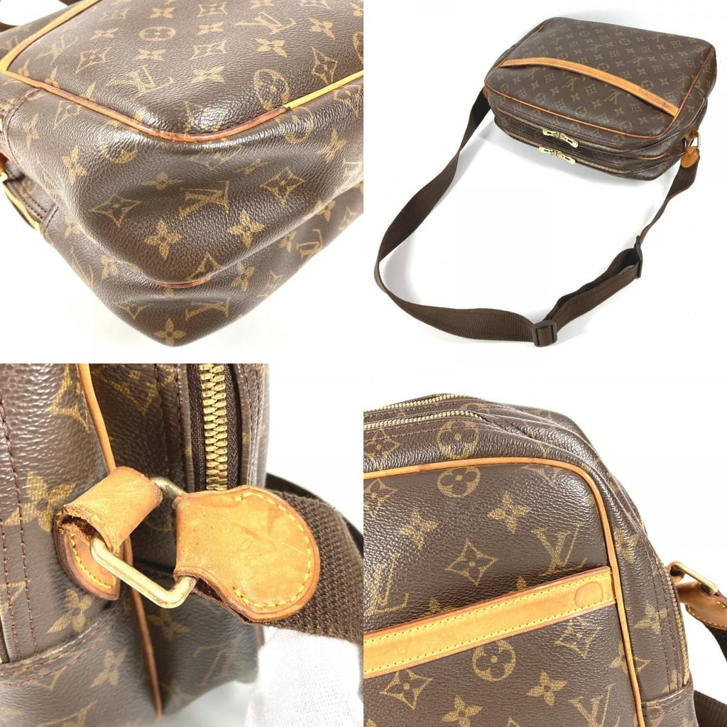 Louis Vuitton Shoulder Bag Reporter GM Monogram Canvas Brown — view 7