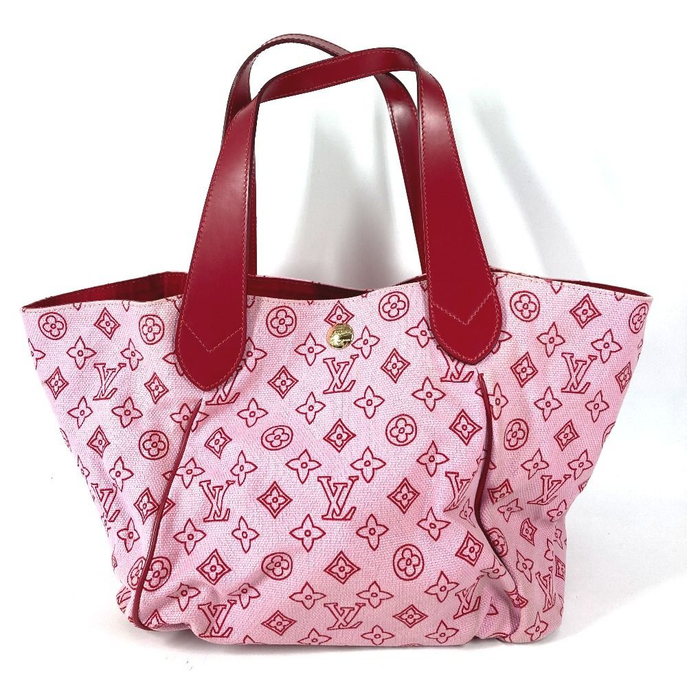 Louis Vuitton Tote Kabai Panema GM Leather Canvas Pink — view 2
