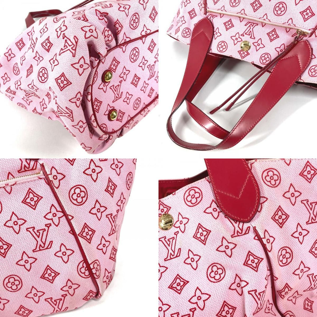 Louis Vuitton Tote Kabai Panema GM Leather Canvas Pink — view 7