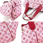 Louis Vuitton Tote Kabai Panema GM Leather Canvas Pink — view 7