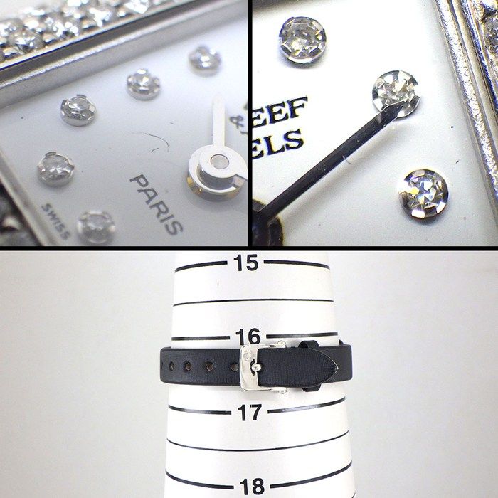 Van Cleef & Arpels Watch Fantasy Carre Diamond Bezel Index Lug Square White — view 8