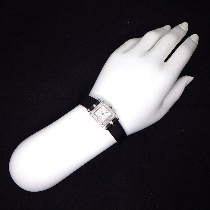 Van Cleef & Arpels Watch Fantasy Carre Diamond Bezel Index Lug Square White — view 9