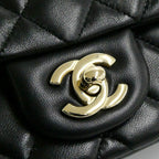 Chanel Mini Quilted 17 Mini Classic Handbag Black Chain — view 5