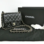 Chanel Mini Quilted 17 Mini Classic Handbag Black Chain — view 9