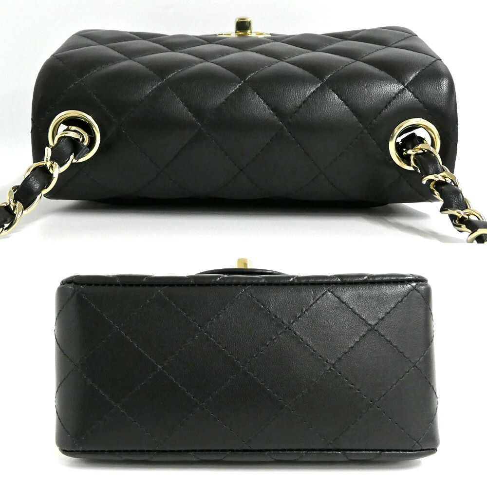Chanel Mini Quilted 17 Mini Classic Handbag Black Chain — view 3