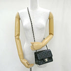 Chanel Mini Quilted 17 Mini Classic Handbag Black Chain — view 8