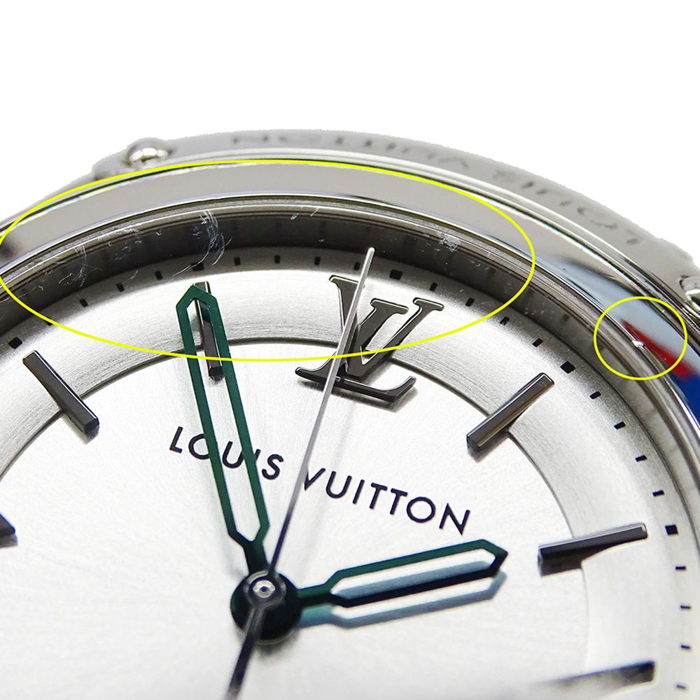 Louis Vuitton Watch Fifty Five Automatic Winding at Stainless Steel Leather — view 6