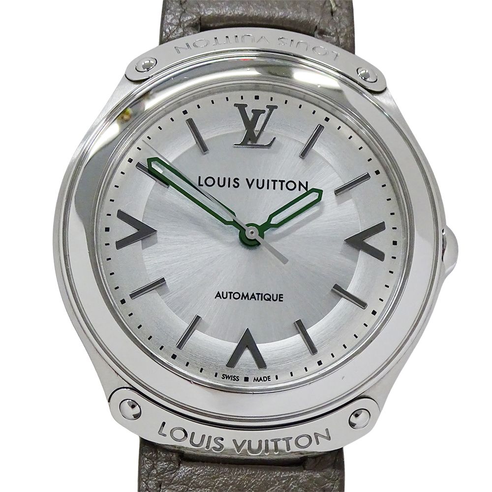 Louis Vuitton Watch Fifty Five Automatic Winding at Stainless Steel Leather — view 2