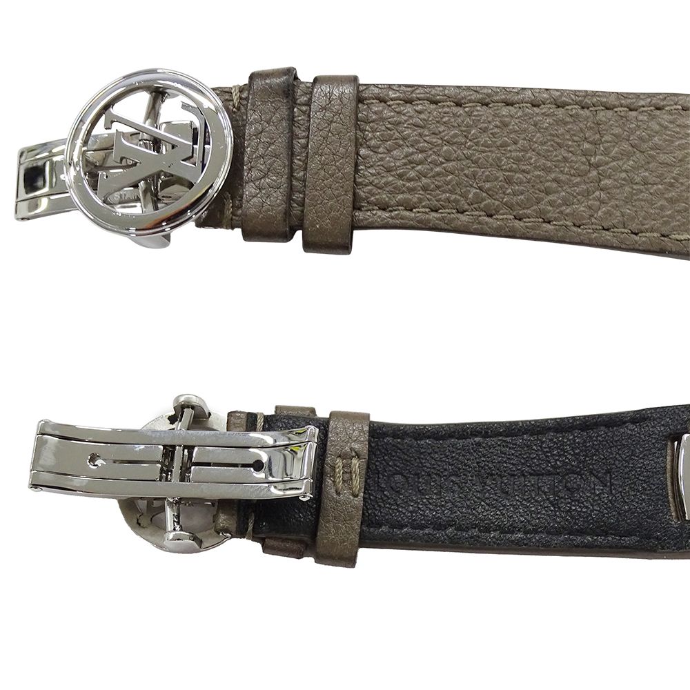 Louis Vuitton Watch Fifty Five Automatic Winding at Stainless Steel Leather — view 4