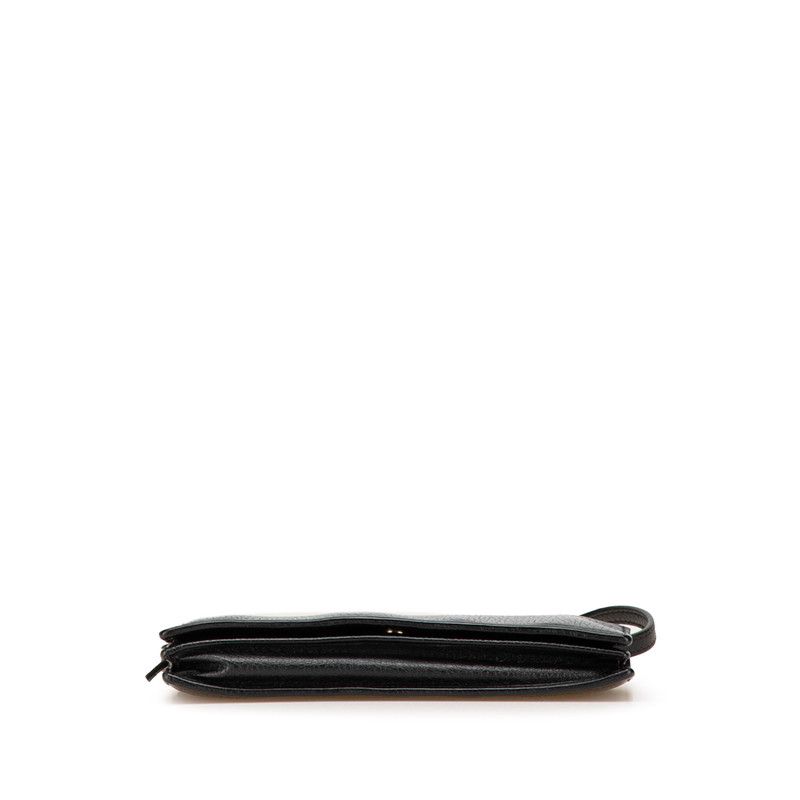 Gucci Swing Wallet Shoulder Bag Black Leather — view 3