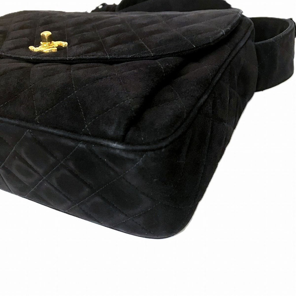 Chanel Quilted Shoulder Bag Suede — view 8