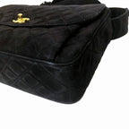 Chanel Quilted Shoulder Bag Suede — view 8
