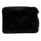 Chanel Quilted Shoulder Bag Suede — view 2