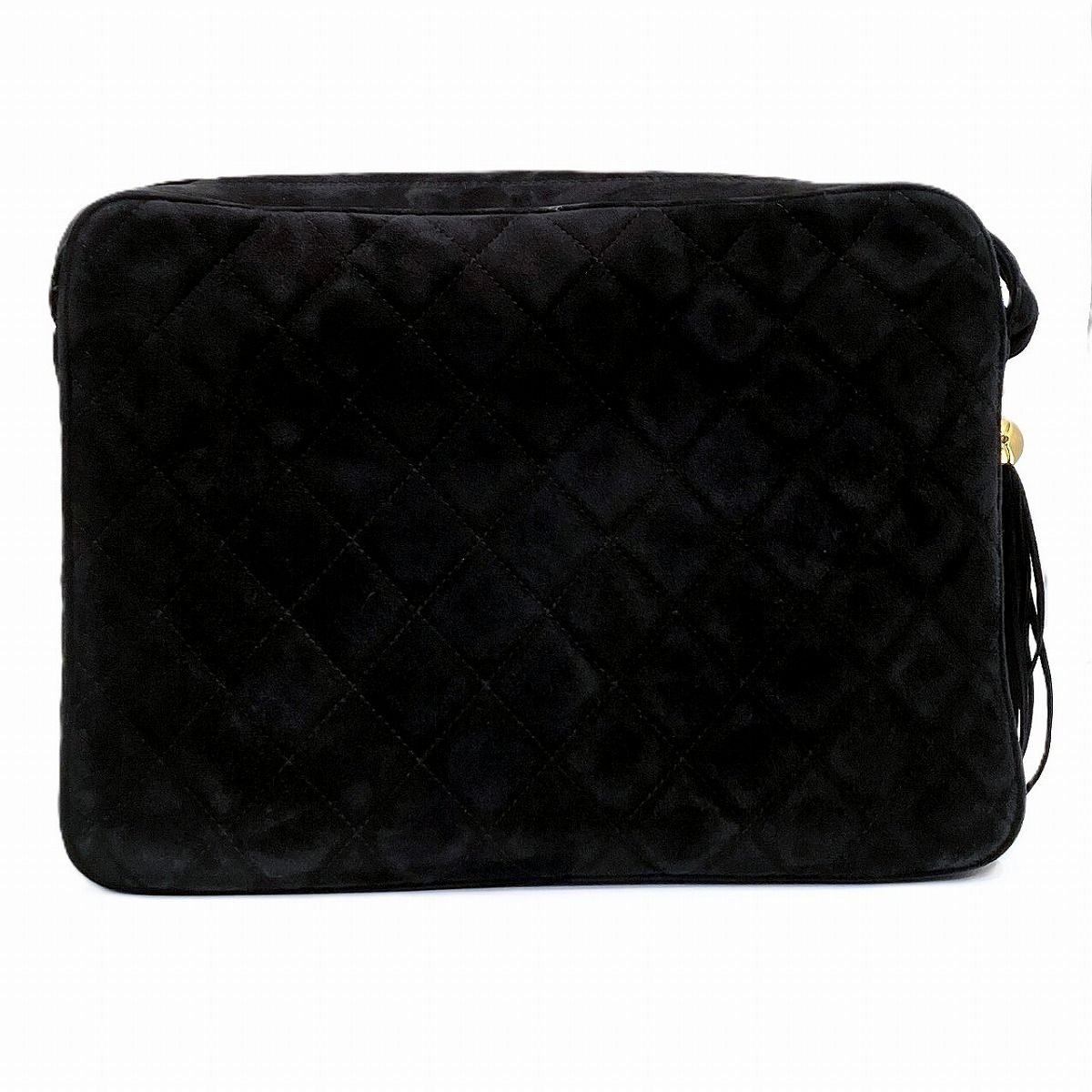 Chanel Quilted Shoulder Bag Suede — view 2