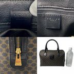 Celine Black Macadam Pattern Mini Boston Bag — view 8