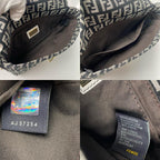 Fendi Zucca Pattern Mini Handbag Canvas Leather — view 7
