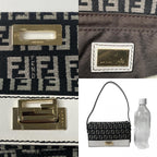 Fendi Zucca Pattern Mini Handbag Canvas Leather — view 8