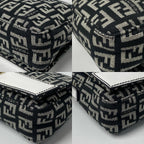 Fendi Zucca Pattern Mini Handbag Canvas Leather — view 9
