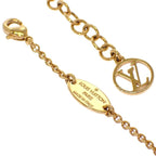 Louis Vuitton LV Eclipse Necklace Collier Metal Gold Logo — view 9