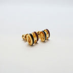 Hermes Earrings Pop Mini Ro Cover Pair Black Brown Gold — view 9