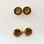 Hermes Earrings Pop Mini Ro Cover Pair Black Brown Gold — view 7