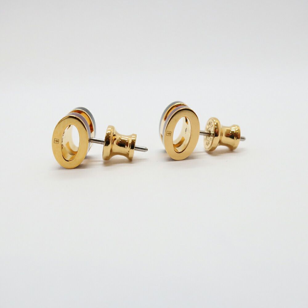 Hermes Earrings Pop Mini Ro Cover Pair Black Brown Gold — view 3