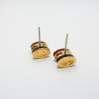 Hermes Earrings Pop Mini Ro Cover Pair Black Brown Gold — view 5