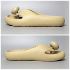 Loewe Bubble Form Slide Sandals Thong Beige — view 6