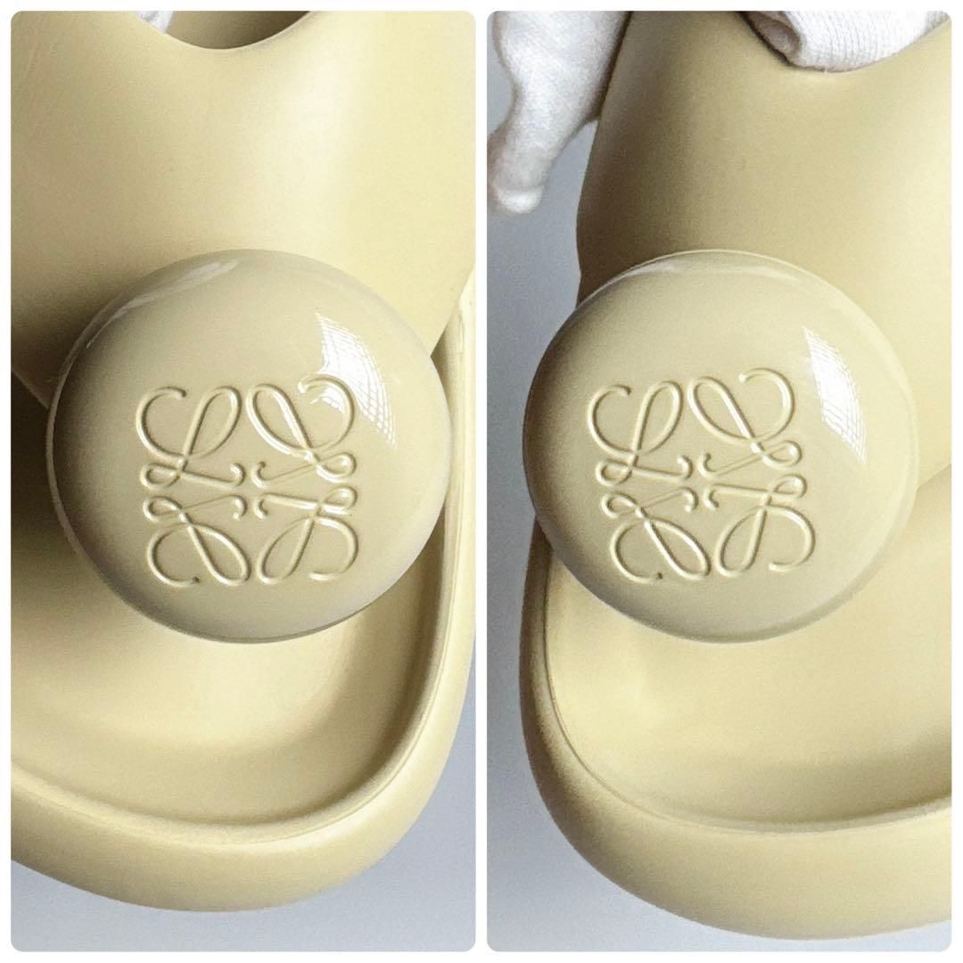 Loewe Bubble Form Slide Sandals Thong Beige — view 8