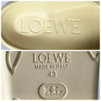 Loewe Bubble Form Slide Sandals Thong Beige — view 9