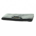 Prada Wallet Flap Coin Purse Leather Ribbon Black — view 4