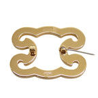 Celine Flame Sparkle Brooch Crystal Metal Gold — view 5