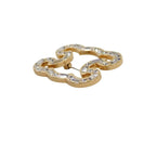 Celine Flame Sparkle Brooch Crystal Metal Gold — view 3