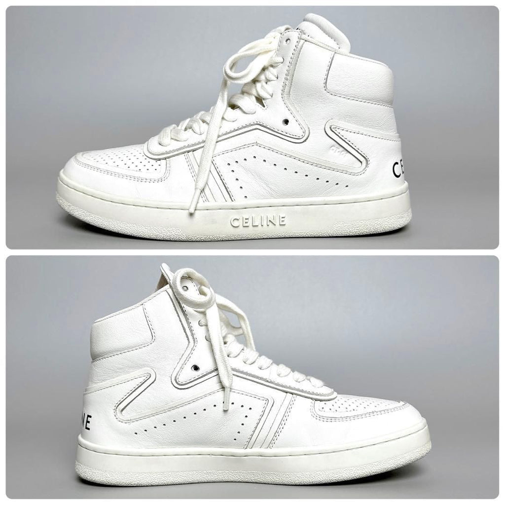 Celine Trainer High Top Sneakers 35 White — view 6