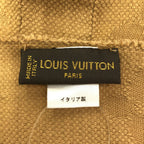 Louis Vuitton Monogram Cotton Silk Fringe Scarf Beige — view 3