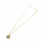 Dior Necklace Pendant CD Logo Rhinestone Gold — view 3