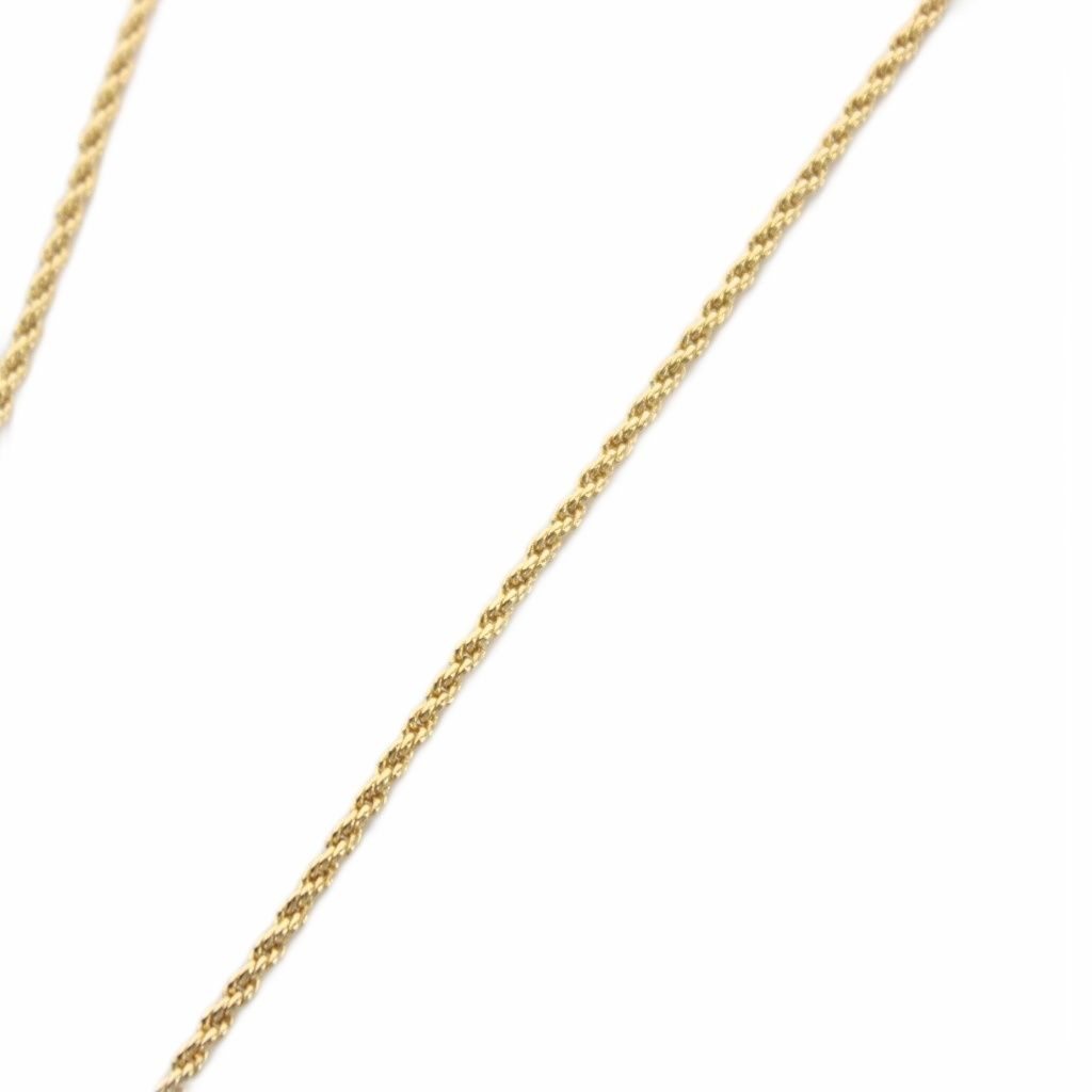 Dior Necklace Pendant CD Logo Rhinestone Gold — view 6