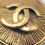 Chanel Earrings CC Logo Gold First Era Vintage — view 2