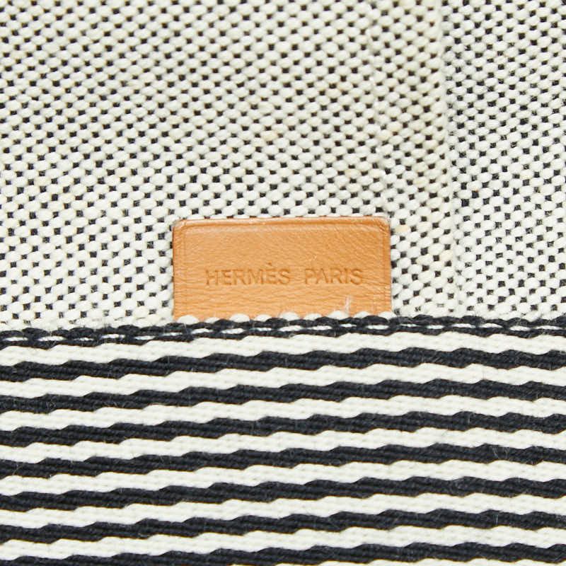 Hermes New Fourre Tout Gray Canvas — view 9