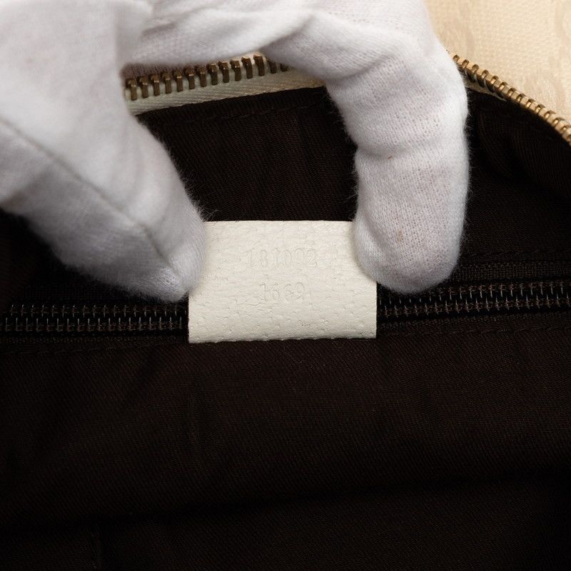 Gucci GG Canvas Crossbody Shoulder Bag White Beige — view 6
