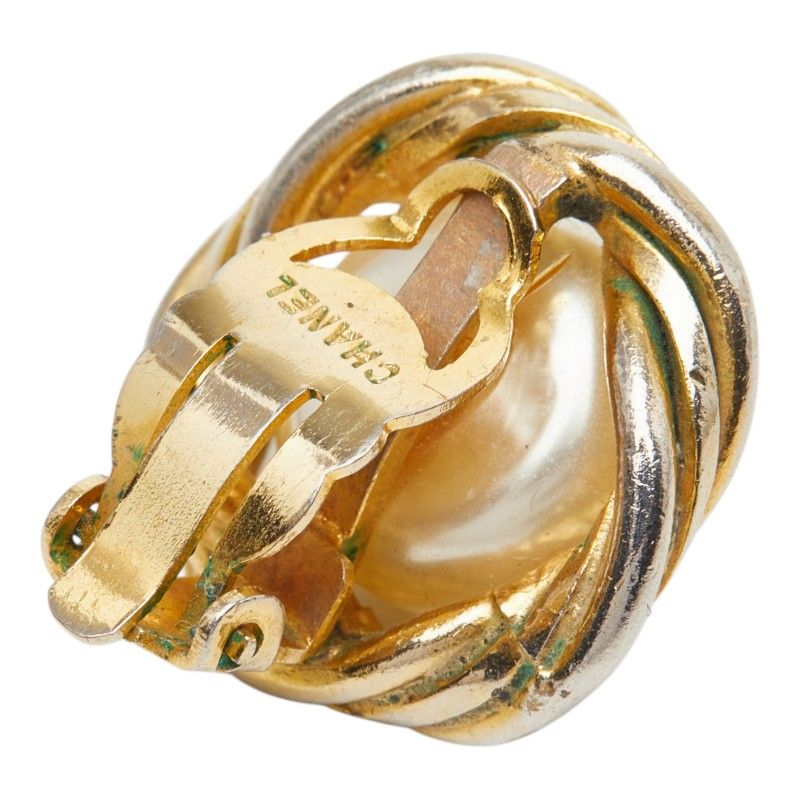 Chanel Vintage Pearl Gold Plated — view 5