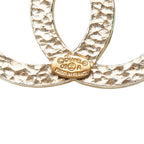 Chanel CC Logo Color Stone Silver Green Metal — view 6