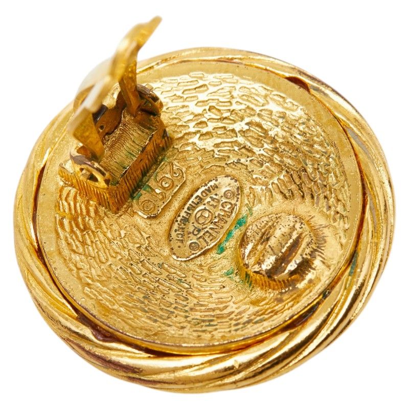 Chanel Vintage CC Logo Gold Plated — view 6