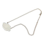 Chanel Mirror Plate CC Logo Silver Metal — view 4
