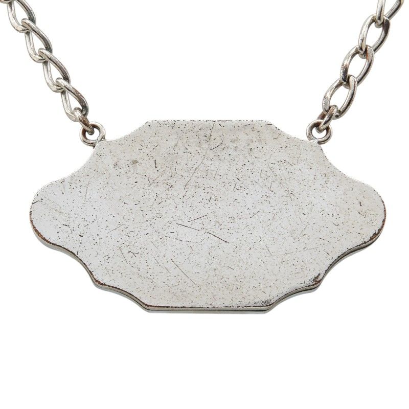 Chanel Mirror Plate CC Logo Silver Metal — view 3